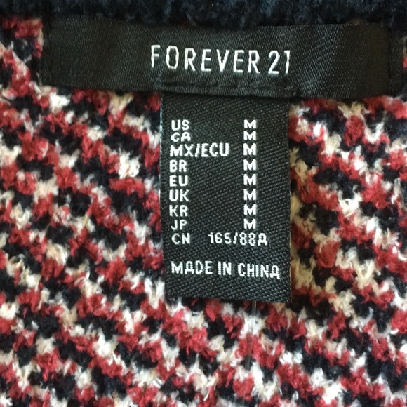 NEW Forever 21 Warm Plaid Sweater - Picture 5 of 8
